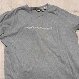 Casual Gray Graphic Tee